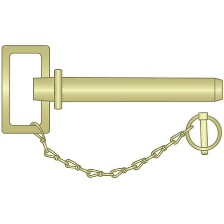 Huyett Hitch Pin Sqr Handle 1-1/8 x 6-1/4 ZY HPL-1125-6250S